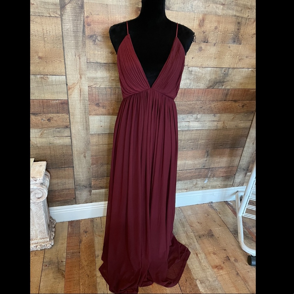 Tobi Burgundy Maxi Dress